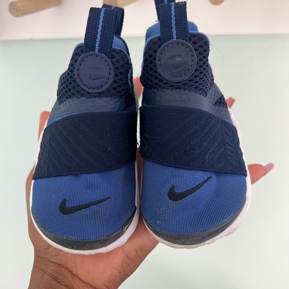 Dark blue Nike sneakers